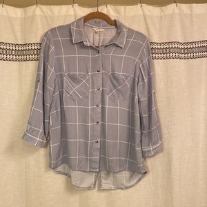 Sim & Sam Slit Back Button Up